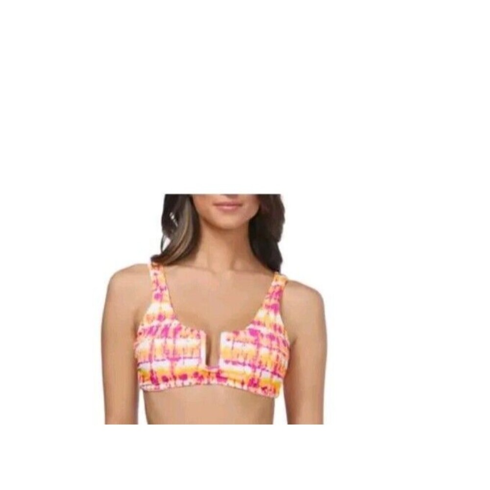 Ambrielle Tie Dye Bralette U-Wire Bikini Swim Top Size Small